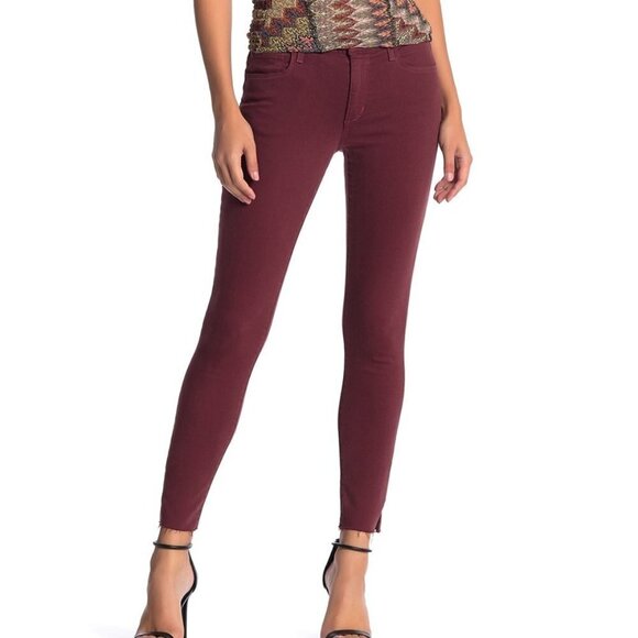 Joes Jeans burgundy mid rise BNWT skinny jeans